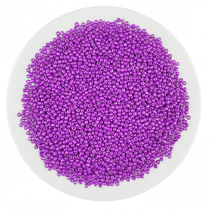 2mm glass seed beads, solid color painted loose beads, handmade beading | DIY Bead Bracelet Keychain & Jewelry Craft Supply