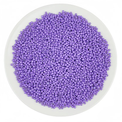 2mm glass seed beads, solid color painted loose beads, handmade beading | DIY Bead Bracelet Keychain & Jewelry Craft Supply