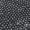 black and white letters