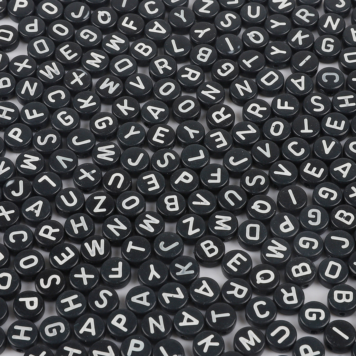 100PCS Acrylic Alphabet & Number Beads - 4x7mm Colorful Round Flat | Acrylic Bead for DIY Bracelet Keychain Jewelry Making