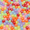 Transparent Colored White Letters