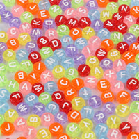 Transparent Colored White Letters