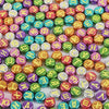 Colored & Yellow Russian Letter Flat Bead