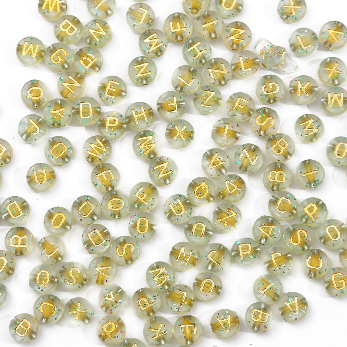 100PCS Acrylic Alphabet & Number Beads - 4x7mm Colorful Round Flat | Acrylic Bead for DIY Bracelet Keychain Jewelry Making