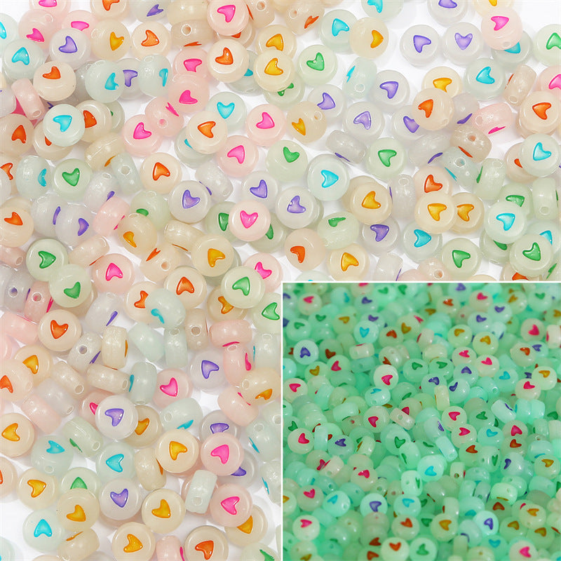 100PCS Acrylic Alphabet & Number Beads - 4x7mm Colorful Round Flat | Acrylic Bead for DIY Bracelet Keychain Jewelry Making