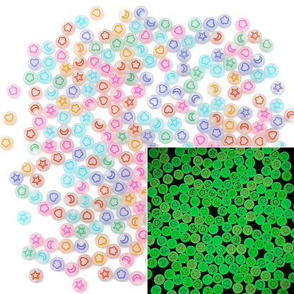 100PCS Acrylic Alphabet & Number Beads - 4x7mm Colorful Round Flat | Acrylic Bead for DIY Bracelet Keychain Jewelry Making
