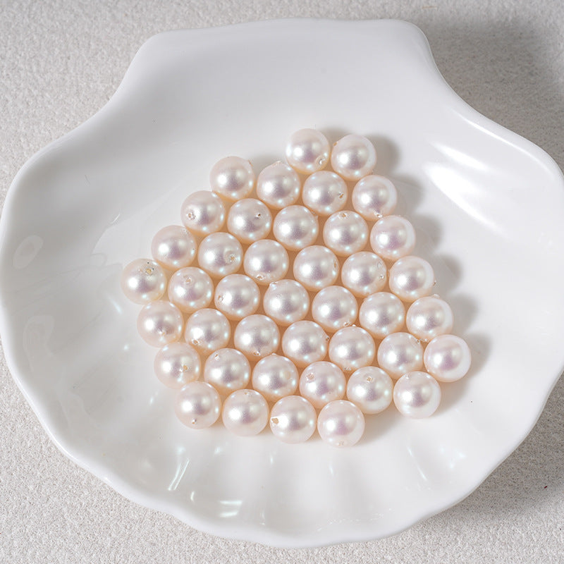 8mm Large Hole Mermaid Beads, Iridescent Pastel Faux Pearls, 1.5mm | Acrylic Bead for DIY Bracelet Keychain Jewelry Making