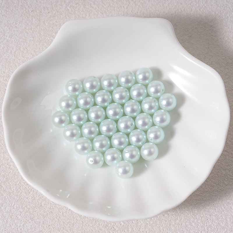 8mm Large Hole Mermaid Beads, Iridescent Pastel Faux Pearls, 1.5mm | Acrylic Bead for DIY Bracelet Keychain Jewelry Making