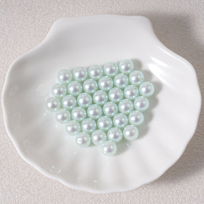 8mm Large Hole Mermaid Beads, Iridescent Pastel Faux Pearls, 1.5mm | Acrylic Bead for DIY Bracelet Keychain Jewelry Making