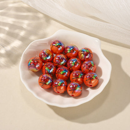 Assorted 10/12/16mm Number 67 AB Beads - Shimmering Iridescent | Acrylic Bead for DIY Bracelet Keychain Jewelry Making