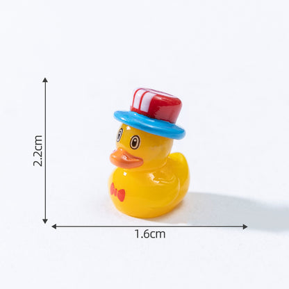 USA Theme Acrylic Focal Beads - Patriotic Duck with Top Hat for | Acrylic Bead for DIY Bracelet Keychain Jewelry Making
