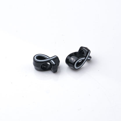 12x6x7mm Ribbon Bowknot Acrylic Beads - 4.5mm Large Hole Spacer | Acrylic Bead for DIY Bracelet Keychain Jewelry Making