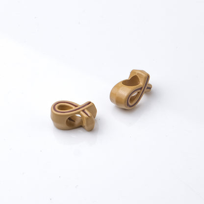 12x6x7mm Ribbon Bowknot Acrylic Beads - 4.5mm Large Hole Spacer | Acrylic Bead for DIY Bracelet Keychain Jewelry Making