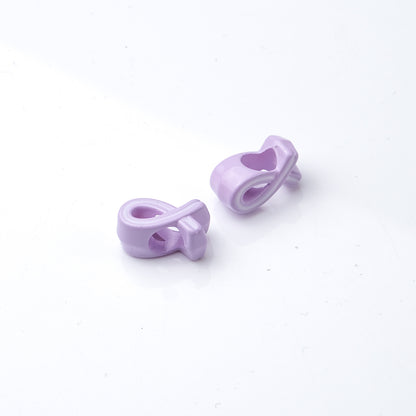 12x6x7mm Ribbon Bowknot Acrylic Beads - 4.5mm Large Hole Spacer | Acrylic Bead for DIY Bracelet Keychain Jewelry Making