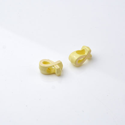 12x6x7mm Ribbon Bowknot Acrylic Beads - 4.5mm Large Hole Spacer | Acrylic Bead for DIY Bracelet Keychain Jewelry Making