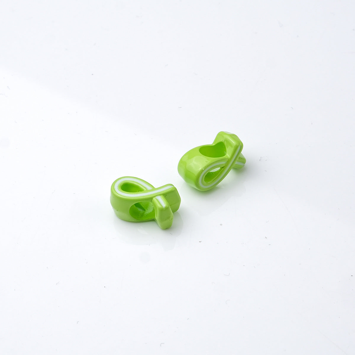 12x6x7mm Ribbon Bowknot Acrylic Beads - 4.5mm Large Hole Spacer | Acrylic Bead for DIY Bracelet Keychain Jewelry Making