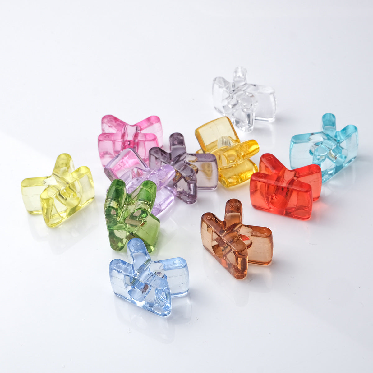 21mm Large Hole Transparent Alphabet Beads - Colorful Jelly Letter | Acrylic Bead for DIY Bracelet Keychain Jewelry Making
