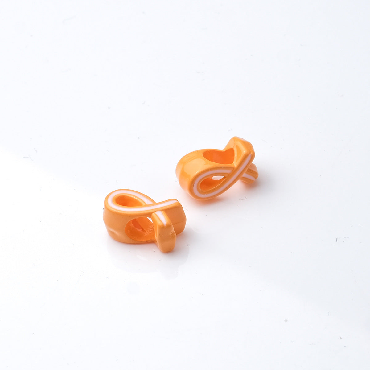 12x6x7mm Ribbon Bowknot Acrylic Beads - 4.5mm Large Hole Spacer | Acrylic Bead for DIY Bracelet Keychain Jewelry Making