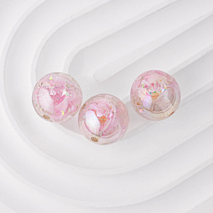 16mm Glow-in-the-Dark 3D Rose Beads - Luminous Floral Resin Beads | Acrylic Bead for DIY Bracelet Keychain Jewelry Making