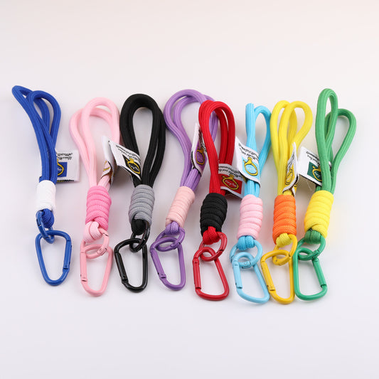 Urban Streetstyle Braided Phone Lanyard - 13cm Nylon Wrist Strap with D-Ring | DIY Keychain Bracelet Making Supply