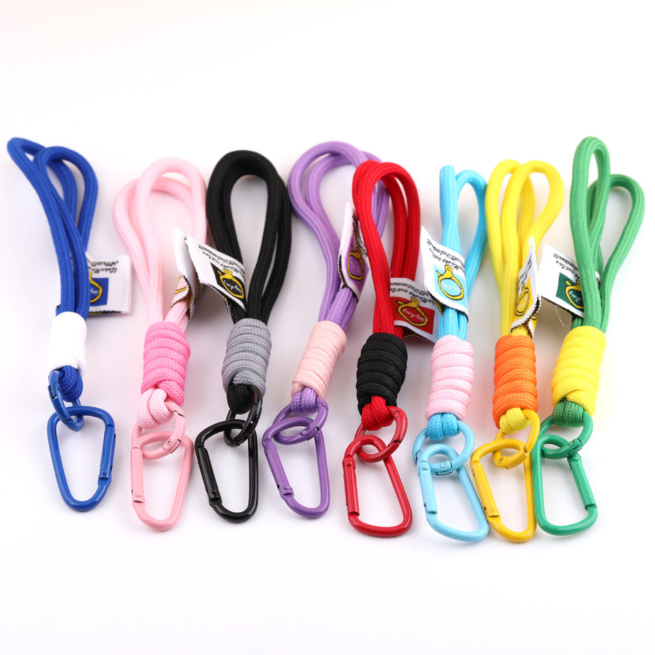 Urban Streetstyle Braided Phone Lanyard - 13cm Nylon Wrist Strap with D-Ring | DIY Keychain Bracelet Making Supply