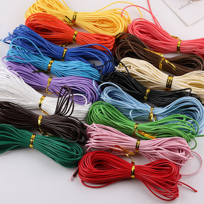 1.5mm Premium Korean Waxed Cord - 20m/Roll Waterproof Polyester Thread for DIY Friendship Bracelets, Macrame, and Beading Projects