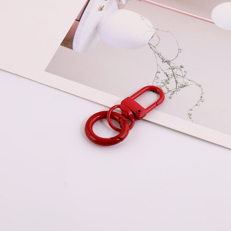 Candy Color Swivel Lobster Clasp with Spring Ring - 33mm Lacquered Gate Buckle & 20mm | DIY Keychain Bracelet Making Supply