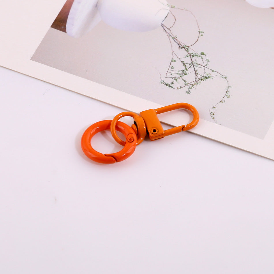 Candy Color Swivel Lobster Clasp with Spring Ring - 33mm Lacquered Gate Buckle & 20mm | DIY Keychain Bracelet Making Supply