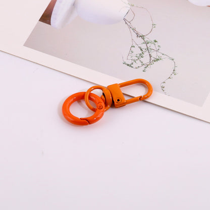 Candy Color Swivel Lobster Clasp with Spring Ring - 33mm Lacquered Gate Buckle & 20mm | DIY Keychain Bracelet Making Supply