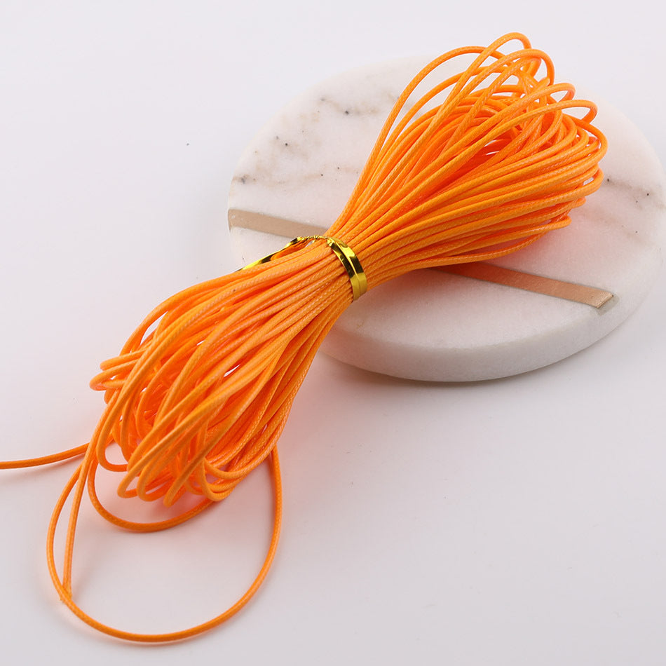 1.5mm Premium Korean Waxed Cord - 20m/Roll Waterproof Polyester Thread for DIY Friendship Bracelets, Macrame, and Beading Projects