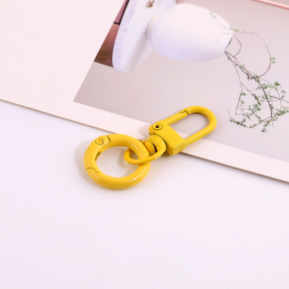 Candy Color Swivel Lobster Clasp with Spring Ring - 33mm Lacquered Gate Buckle & 20mm | DIY Keychain Bracelet Making Supply