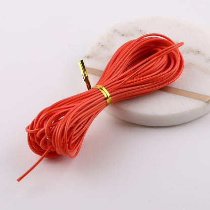 1.5mm Premium Korean Waxed Cord - 20m/Roll Waterproof Polyester Thread for DIY Friendship Bracelets, Macrame, and Beading Projects