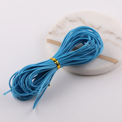 1.5mm Premium Korean Waxed Cord - 20m/Roll Waterproof Polyester Thread for DIY Friendship Bracelets, Macrame, and Beading Projects