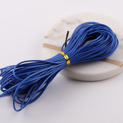 1.5mm Premium Korean Waxed Cord - 20m/Roll Waterproof Polyester Thread for DIY Friendship Bracelets, Macrame, and Beading Projects