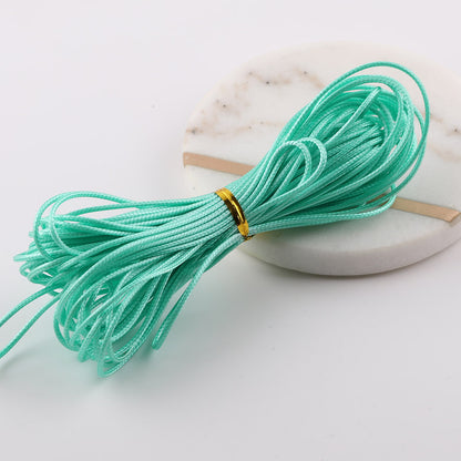 1.5mm Premium Korean Waxed Cord - 20m/Roll Waterproof Polyester Thread for DIY Friendship Bracelets, Macrame, and Beading Projects