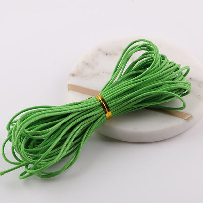 1.5mm Premium Korean Waxed Cord - 20m/Roll Waterproof Polyester Thread for DIY Friendship Bracelets, Macrame, and Beading Projects