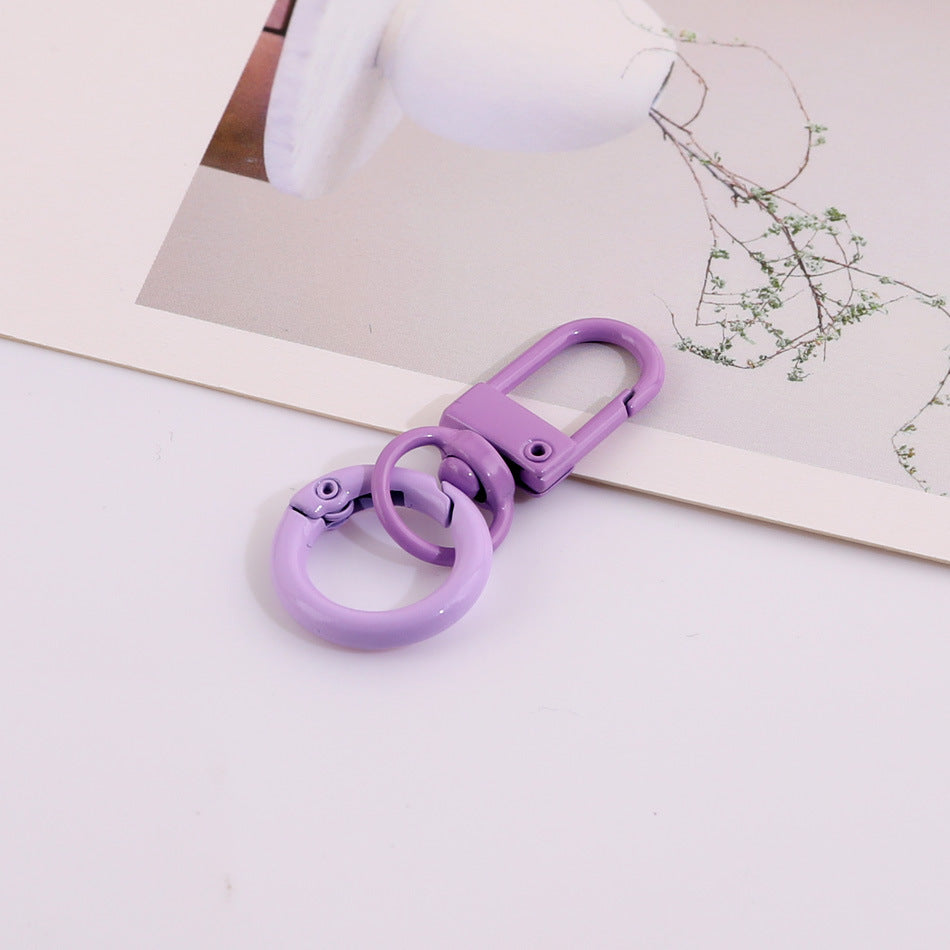 Candy Color Swivel Lobster Clasp with Spring Ring - 33mm Lacquered Gate Buckle & 20mm | DIY Keychain Bracelet Making Supply
