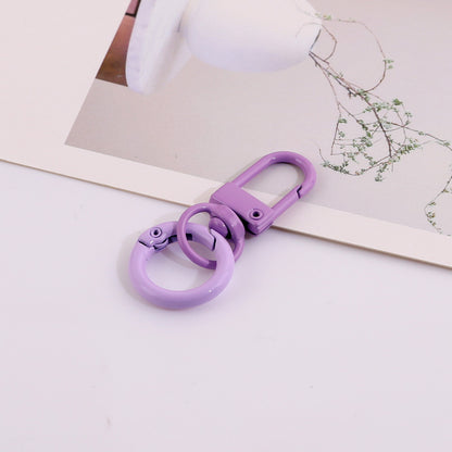 Candy Color Swivel Lobster Clasp with Spring Ring - 33mm Lacquered Gate Buckle & 20mm | DIY Keychain Bracelet Making Supply