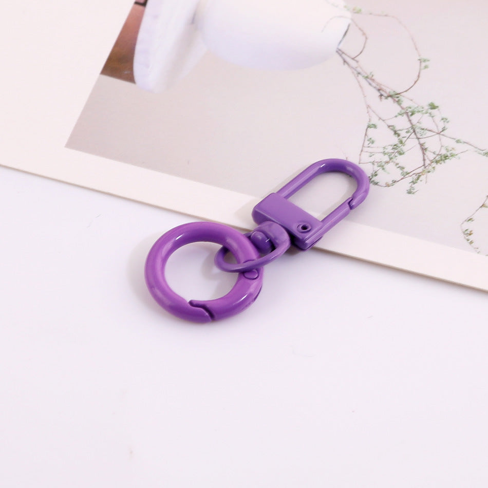 Candy Color Swivel Lobster Clasp with Spring Ring - 33mm Lacquered Gate Buckle & 20mm | DIY Keychain Bracelet Making Supply