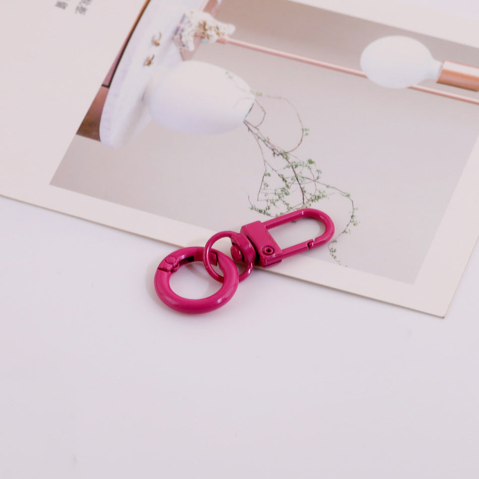 Candy Color Swivel Lobster Clasp with Spring Ring - 33mm Lacquered Gate Buckle & 20mm | DIY Keychain Bracelet Making Supply