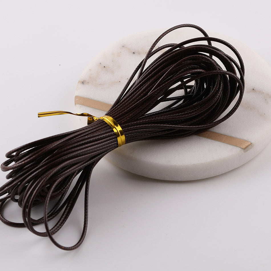 1.5mm Premium Korean Waxed Cord - 20m/Roll Waterproof Polyester Thread for DIY Friendship Bracelets, Macrame, and Beading Projects