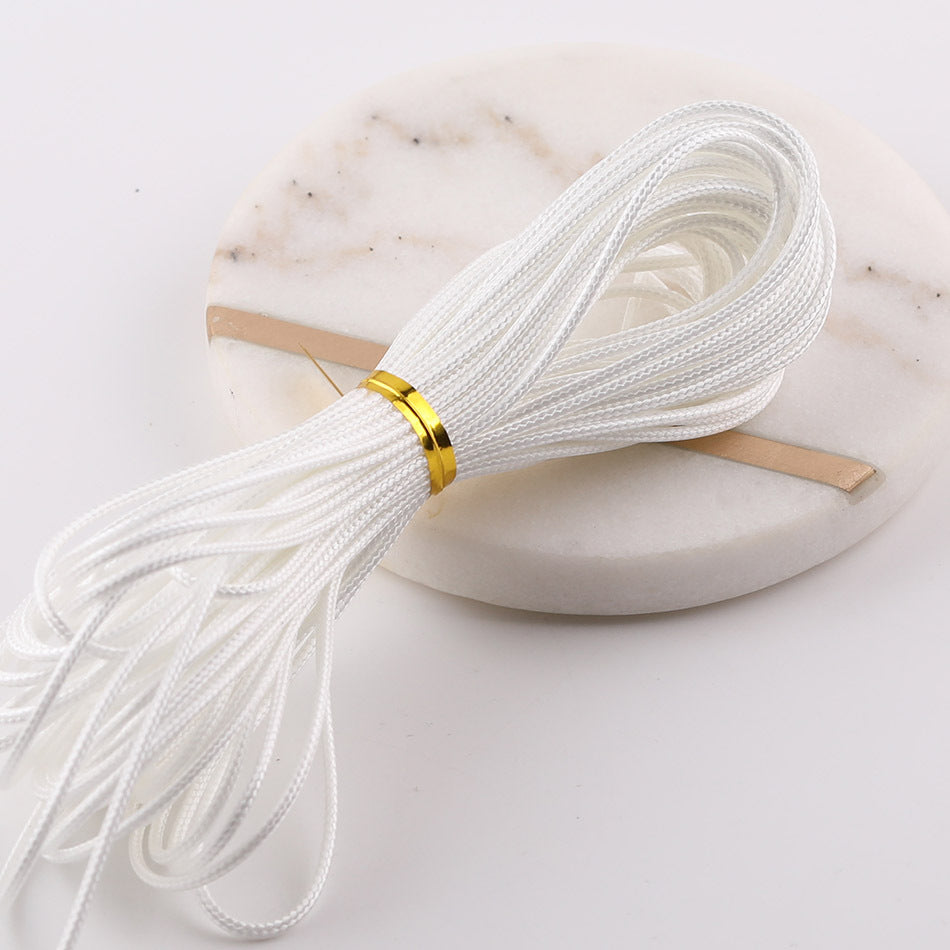 1.5mm Premium Korean Waxed Cord - 20m/Roll Waterproof Polyester Thread for DIY Friendship Bracelets, Macrame, and Beading Projects