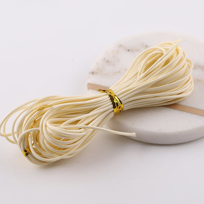 1.5mm Premium Korean Waxed Cord - 20m/Roll Waterproof Polyester Thread for DIY Friendship Bracelets, Macrame, and Beading Projects