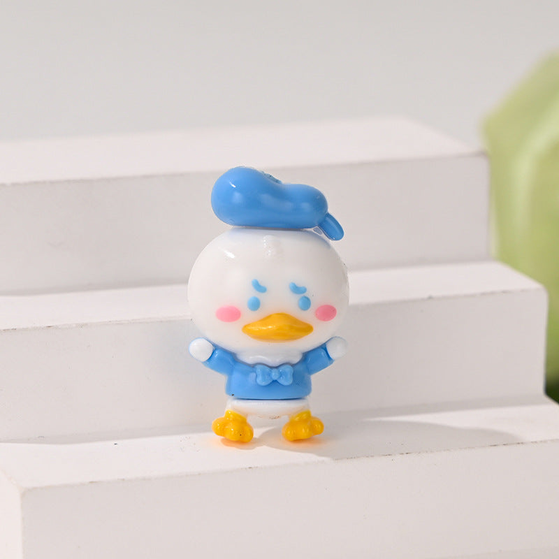 Cute Angry Duck Resin Focal Beads, 3D Donald Duck Style Sailor | Acrylic Bead for DIY Bracelet Keychain Jewelry Making