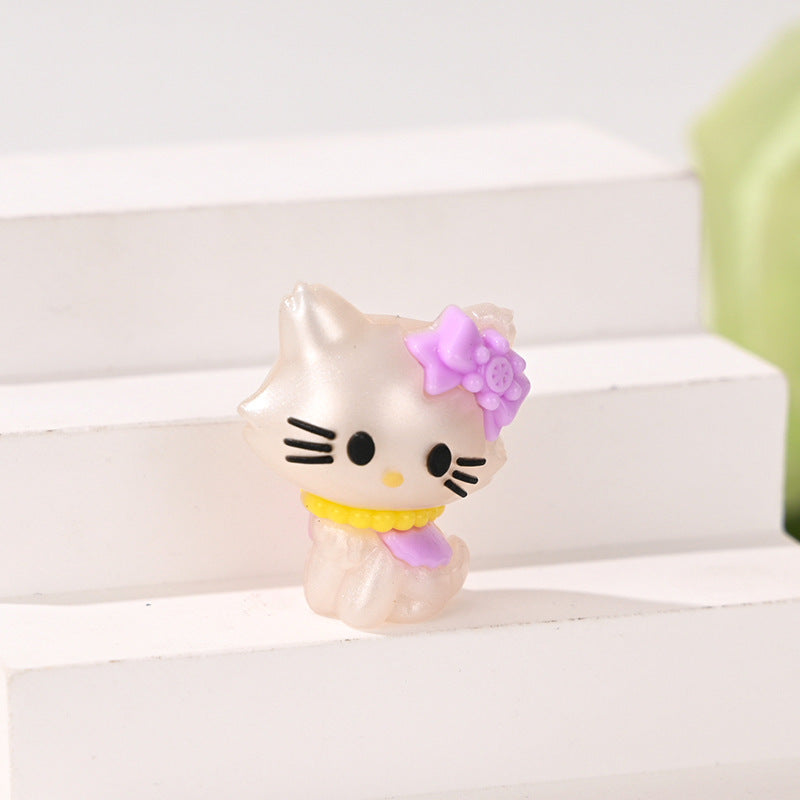 Pearlized Kitty Cat Acrylic Focal Beads, Pearlescent Luster Cute | Acrylic Bead for DIY Bracelet Keychain Jewelry Making