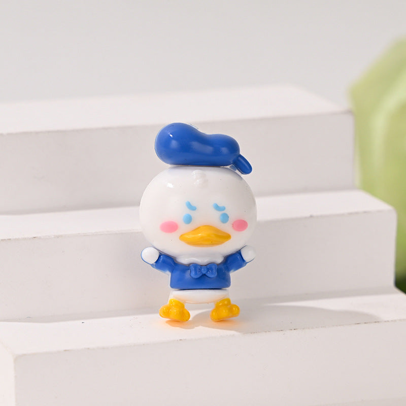 Cute Angry Duck Resin Focal Beads, 3D Donald Duck Style Sailor | Acrylic Bead for DIY Bracelet Keychain Jewelry Making