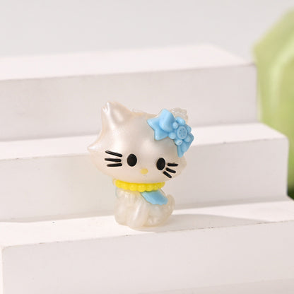 Pearlized Kitty Cat Acrylic Focal Beads, Pearlescent Luster Cute | Acrylic Bead for DIY Bracelet Keychain Jewelry Making