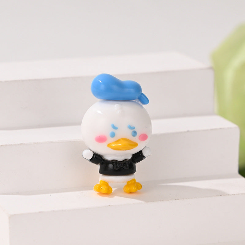 Cute Angry Duck Resin Focal Beads, 3D Donald Duck Style Sailor | Acrylic Bead for DIY Bracelet Keychain Jewelry Making