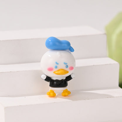 Cute Angry Duck Resin Focal Beads, 3D Donald Duck Style Sailor | Acrylic Bead for DIY Bracelet Keychain Jewelry Making