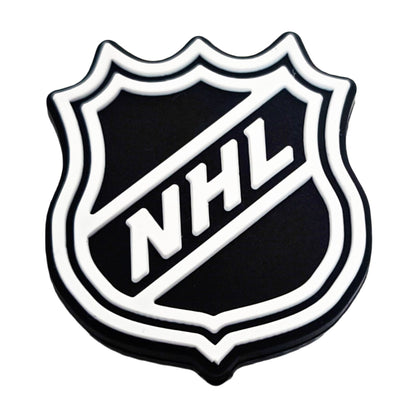 NHL Logo Silicone Focal Beads, Sports Ice Hockey Team Shield Shaped Spacer | DIY Sports Fan Bracelet & Keychain Craft Bead